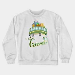 Travel Bus Crewneck Sweatshirt